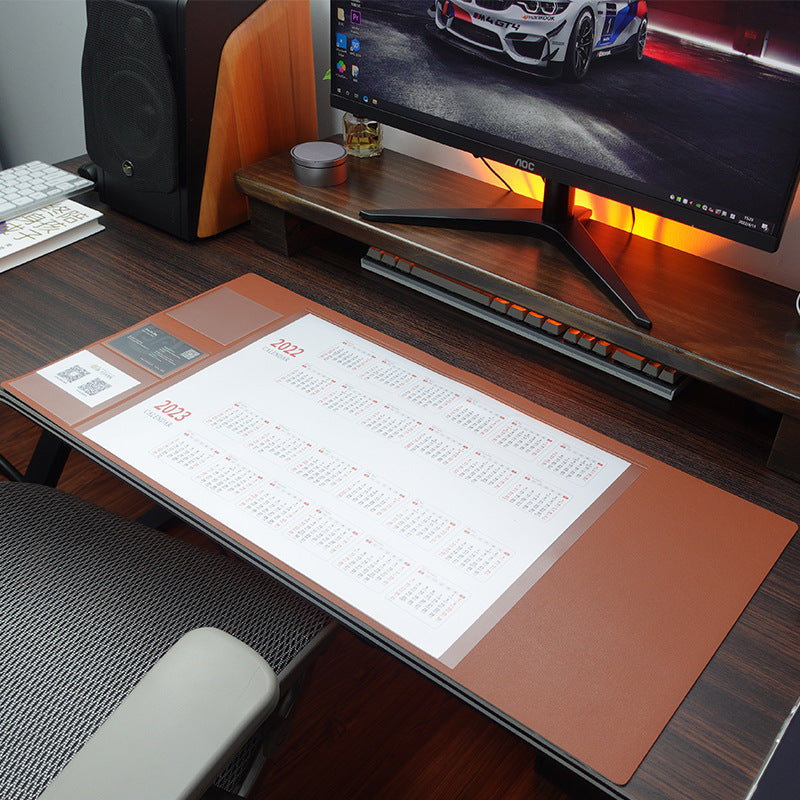 Waterproof Deskpad Calendar Desk Mat Mouse Pad Desktop Organizer